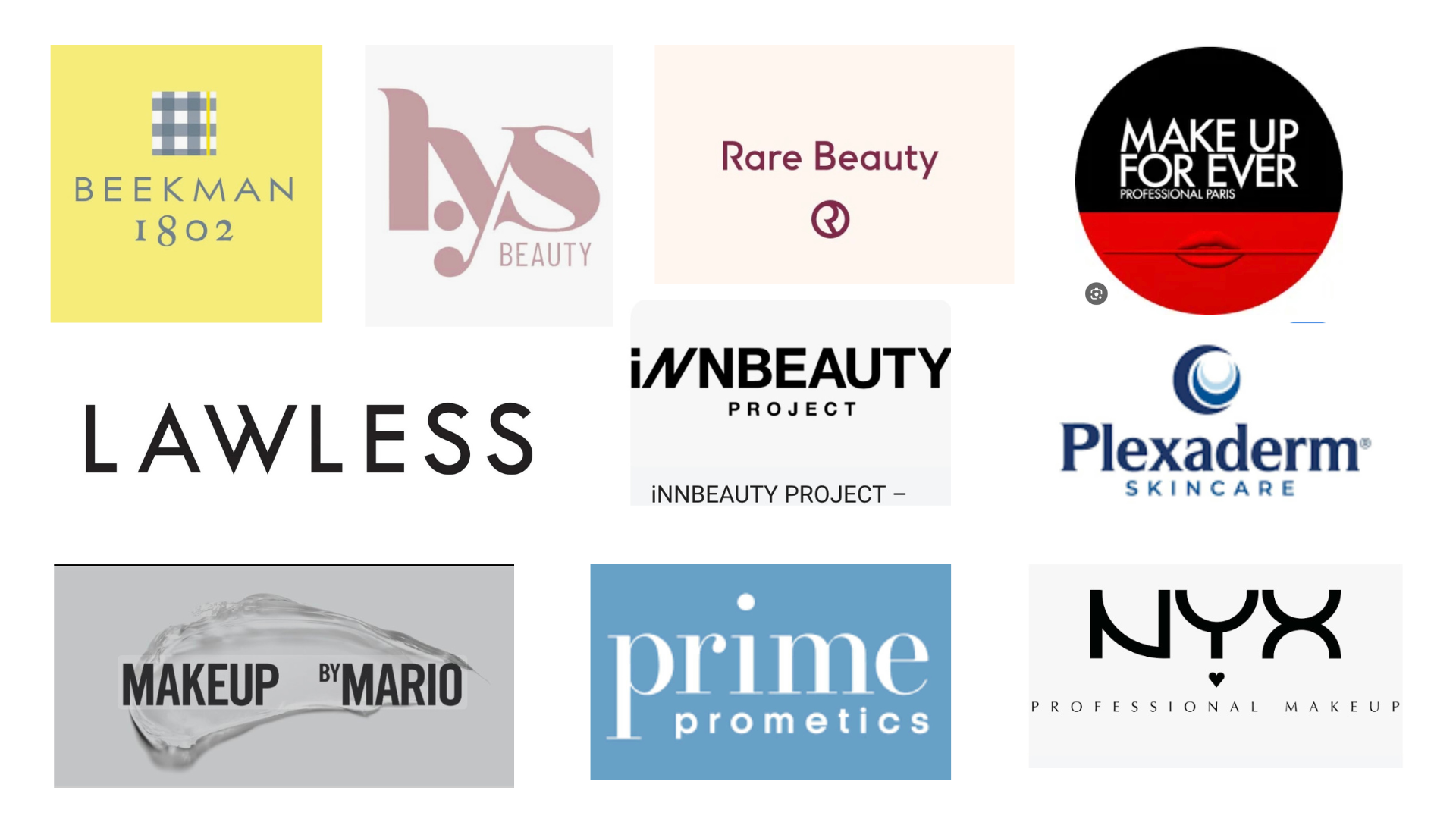 Ann Keller UGC for Gen X Logos of Ann Keller UGC Creator for companies worked with.